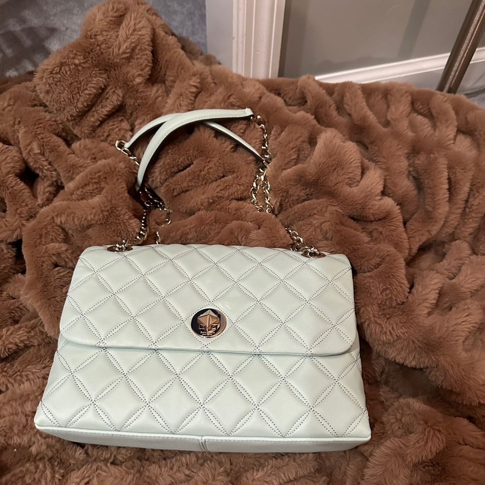 Kate Spade Mint Quilted Shoulder Bag NWOT